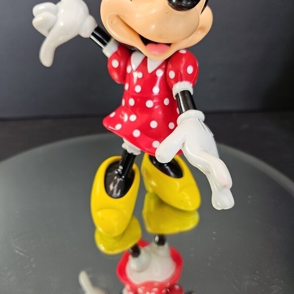 Vintage Minnie Mouse Articulated Figurine Walt Disney 8" Toy - Picture 3 of 12